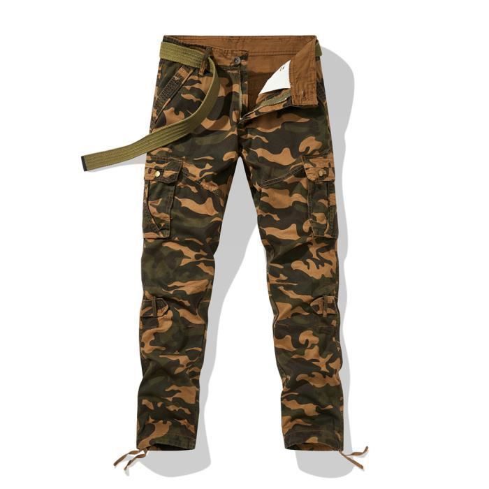 Pantalon militaire jaune clearance