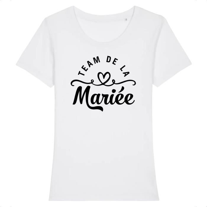 T-Shirt EVJF 'Team De La Mariée' – Cadeau Fun Et Tendance Pour Enterrement De Vie De Jeune Fille