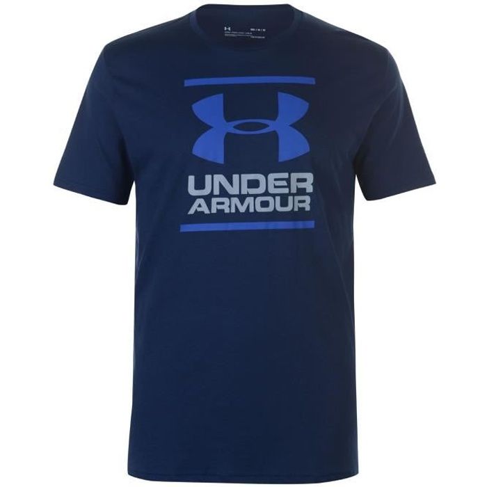 T-shirt Homme - UNDER ARMOUR - Sportstyle Logo - Bleu - Manches courtes - Anti-humidité