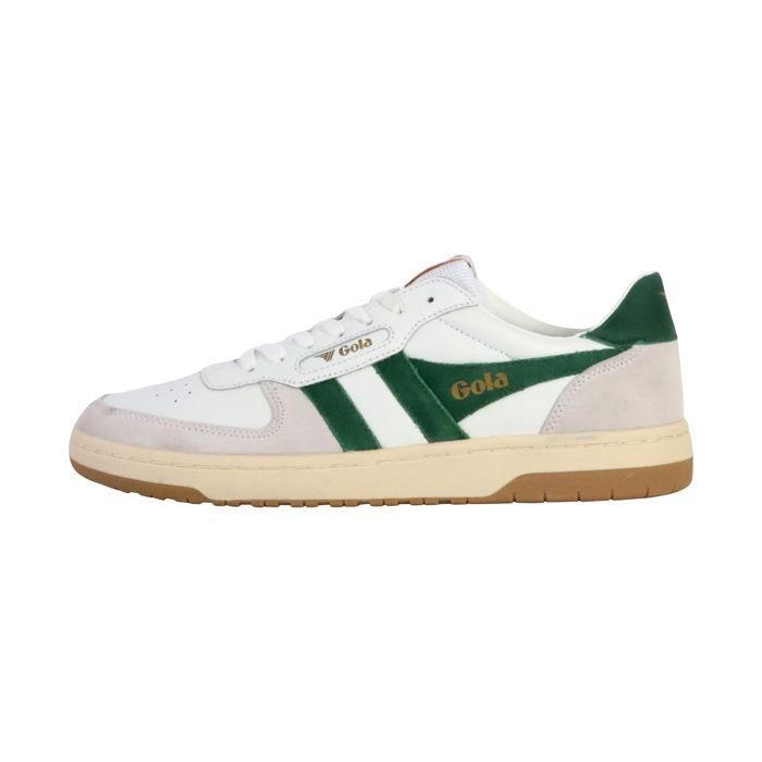 Gola Baskets Gola Hawk - Homme - Blanc/vert foncé - Lacets