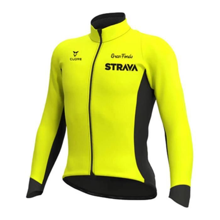 Strava Maillot de cyclisme manches longues ensemble de v tements de v lo vtt printemps
