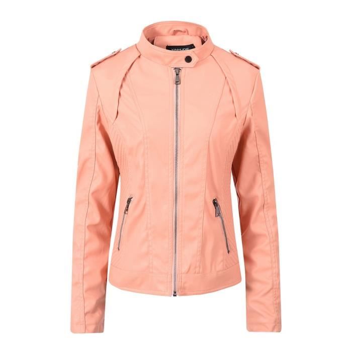 Veste zippée col montant femme