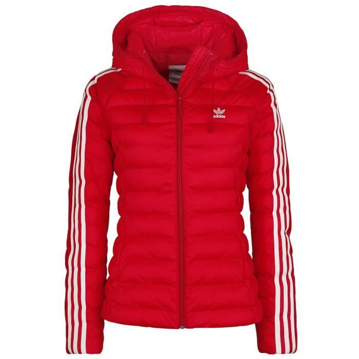 veste adidas femme rouge et noir