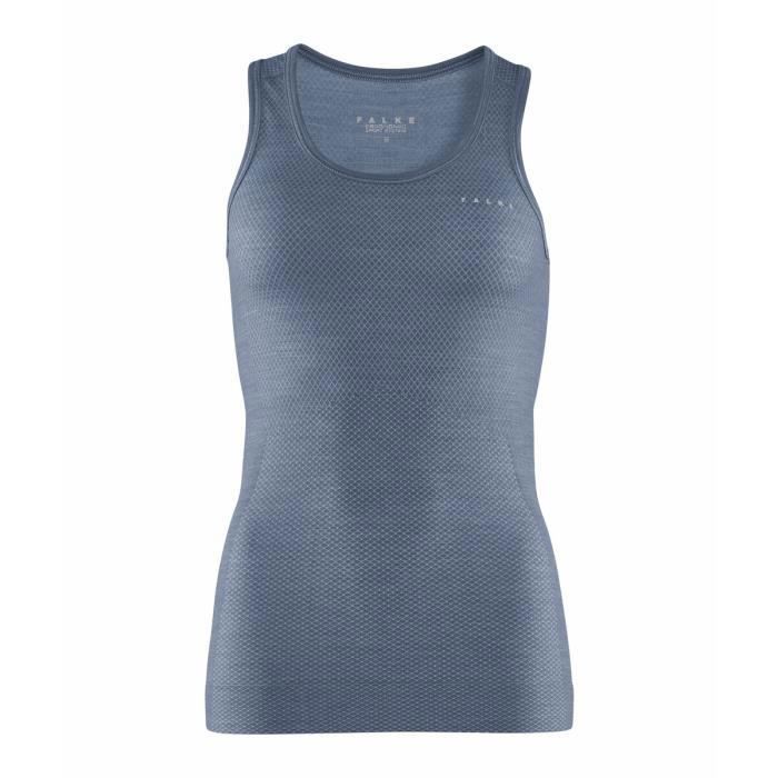 Débardeur femme - Falke - Wool-Tech Light - Bleu - Respirant - Confortable Débardeur femme - Falke - Wool-Tech Light - Bleu - Respirant - Confortable