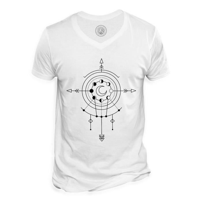 T-shirt Homme Gildan Coton - Motif Super Lune Phases De Lune - Coupe Loose Fit - Neuf Sans étiquettes
