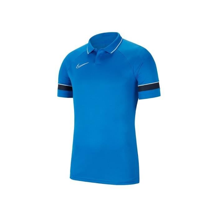 NIKE T-Shirt Drifit Academy 21 Polo Bleu - Homme/Adulte