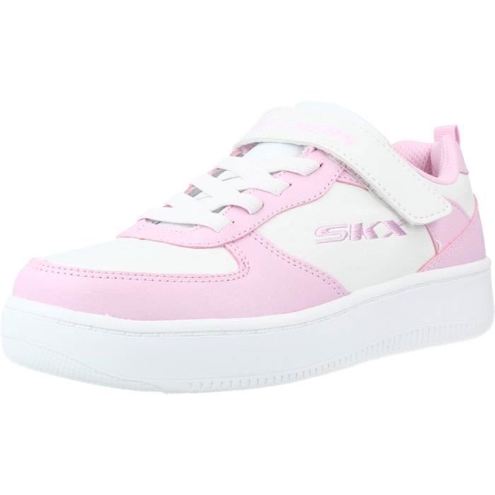 Skechers Basket Skechers - Fille - Modèle 117869 - Rose - Lacets - Dessus Synthétique