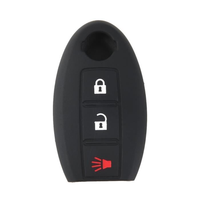 Étui De Remplacement Pour Télécommande Sans Clé Nissan X-Trail 2015-2017 - Boîtier RFC 3 Boutons Noir