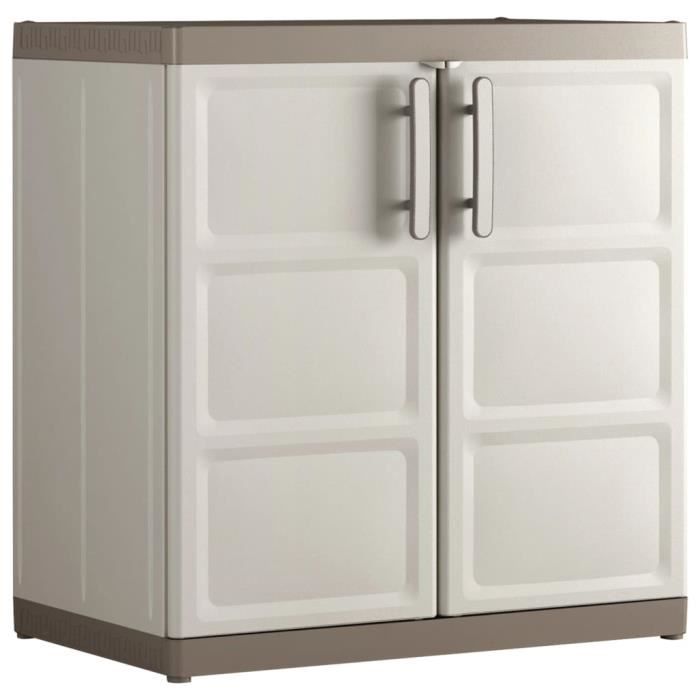Keter Armoire de base Excellence XL Beige et taupe 89x54x93 cm
