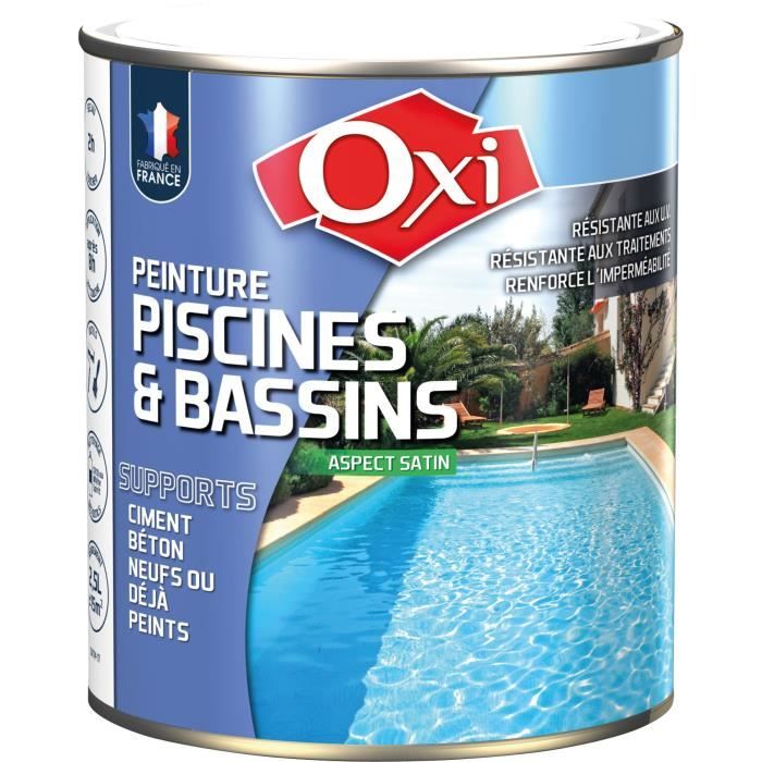 Peinture piscine bassin solvantée 0.5 L - blanc