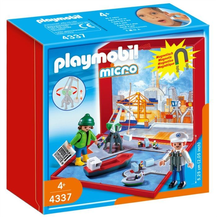 Playmobil Micro monde Port - PLAYMOBIL - Collection Micro monde - Mixte - Plusieurs pièces et accessoires inclus