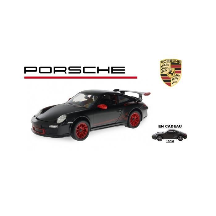 Porsche radiocommandé 911 GTS RS 18 cm échelle 1:24 noir + Cadeau -  Cdiscount Jeux - Jouets