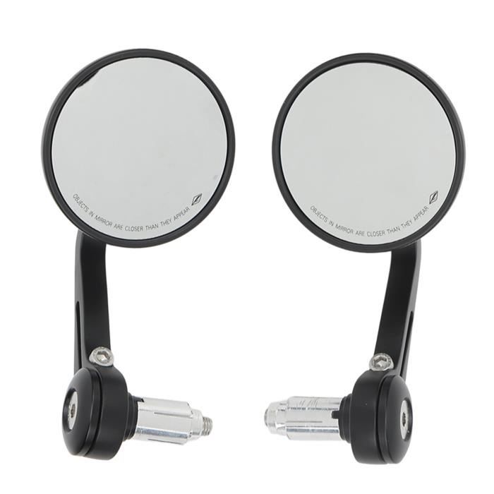 Rétroviseurs Latéraux Universels Pour Moto, Scooter - 2 Pièces Rouge - Réglables 360° - Filetage 8 Ou 10 Mm