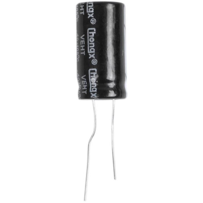 Condensateur Radial électrolytique 47uF 35V - Lot De 100 Pièces - Uxcell - Noir - 6.3x7mm - 105°C - 2000H De Vie