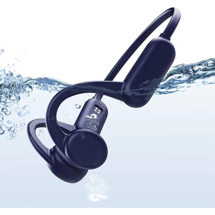 Casque Conduction Osseuse étanche Fojep - Bluetooth & MP3 32Go, IP68, Natation