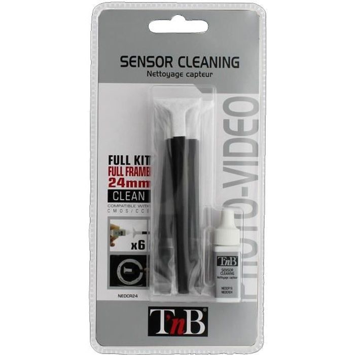 TNB NEDCR24 Kit de nettoyage capteur Reflex 24 mm CCD + CMOS