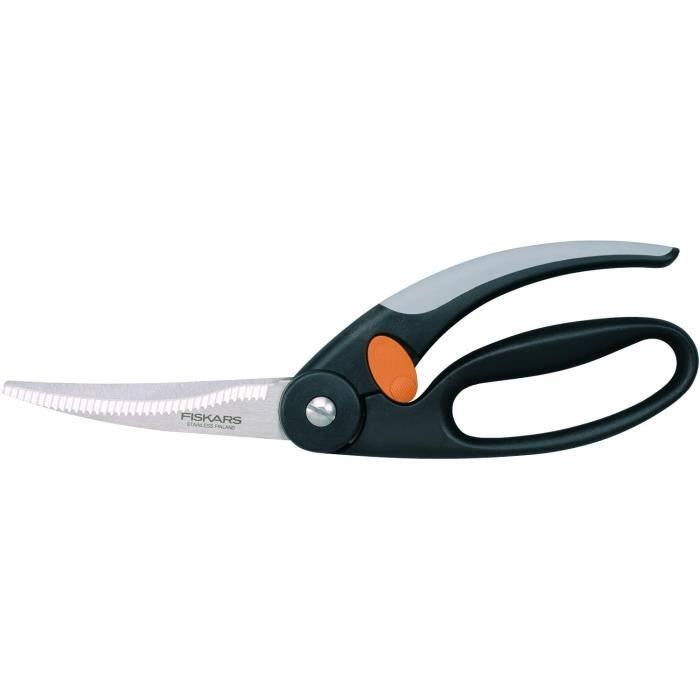 Fourchette à Viande Fiskars - Acier Inoxydable - 23,5cm - Poignée Antidérapante