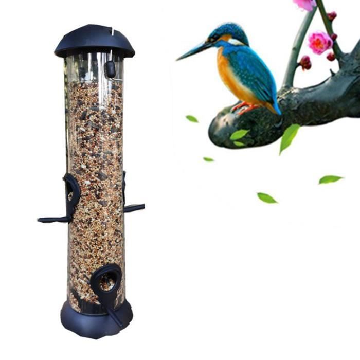 MANGEOIRE,B--Mangeoire à oiseaux suspendue avec corde en laine feutrée, mangeoire  pour colibris, décoration'extérieur pour jardin et - Cdiscount