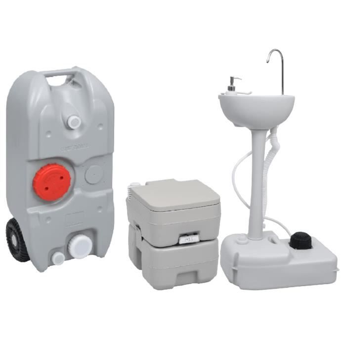 Pot De Toilette Pliable Et Portable 20L - Pour Camping, Van, Randonnée Et Plage