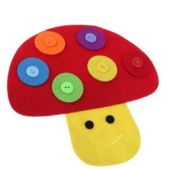 Jouet Bebe Jeu Montessori Education Precoce Apprendre A Habiller Conseils D Apprentissage Champignon 20x20cm M1233 Achat Vente Jeu D Apprentissage Cdiscount