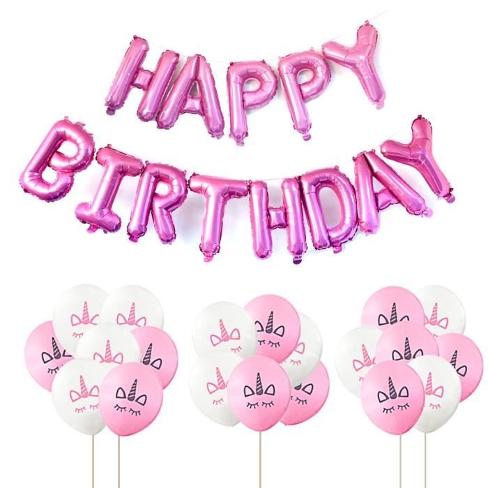 Joyeux Anniversaire D Or Alphabet Ballons pcs Blanc Rose 12 Pouces Unicorn Pour Ballon Bebe Douche Unicorn Birthday Party Cdiscount Maison Joyeux Anniversaire D Or Alphabet Ballons pcs Blanc Rose 12 Pouces Unicorn Pour Ballon Bebe Douche Unicorn Birthday Party Cdiscount Maison