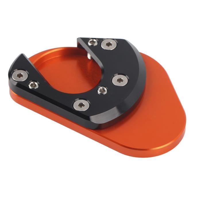 Extension De Béquille Latérale CNC Aluminium Pour Yamaha FZ6 Fazer FZ6R 2004-2009 - Plaque De Support Agrandie - Améliore L'adhérence Et L'apparence