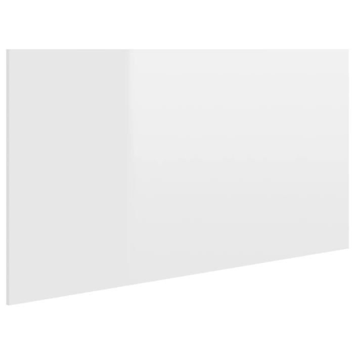 tête de lit - yosoo - blanc brillant - 160 cm - classique - intemporel