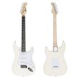 Pack Guitare électrique Blanc -  McGrey Rockit  - Guitare électrique Kit Complet Amplificateur de 10 W, Housse, Accordeur et Sangle-1