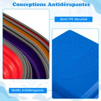 COSTWAY – 8 Pierres D'équilibre En Forme De Tortue Empilables, Avec Motifs Antidérapants, Charge Max 80 Kg, Pour Enfants 3 Ans+, Intérieur/extérieur, Multicolore
