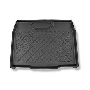 Tapis De Coffre Voiture Pour Peugeot 2008 Active 2000-2024 2025, Cuir PU Imperméable Durable Antidérapant Et Anti-Usure Protection Coffre Voiture, Robuste Et Durable(Black Blue