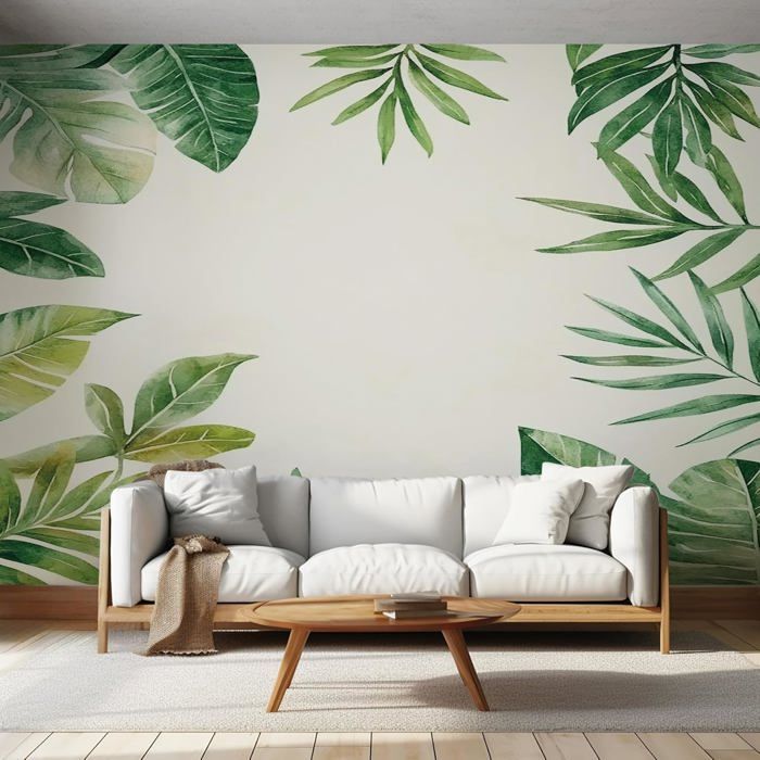 Papier Peint Feuille Tropicale