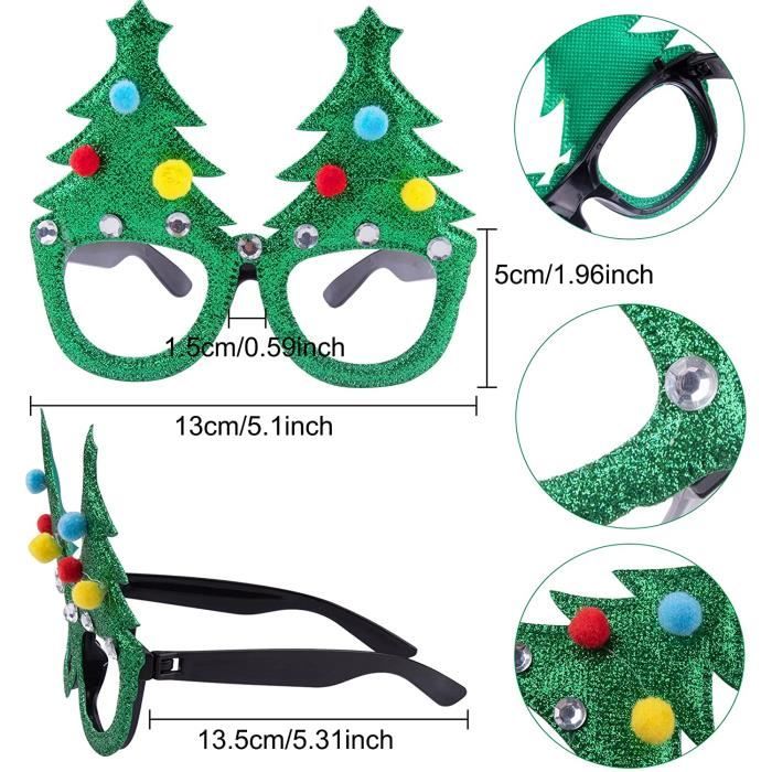 20Pcs Accessoires de Décoration de Noël Bandeaux de Noël Cadres de Lunettes de Noël Créatif Chapeaux de Père Noël pour Fête de Noël - Maison 20Pcs Accessoires de Décoration de Noël Bandeaux de Noël Cadres de Lunettes de Noël Créatif Chapeaux de Père Noël pour Fête de Noël - Maison