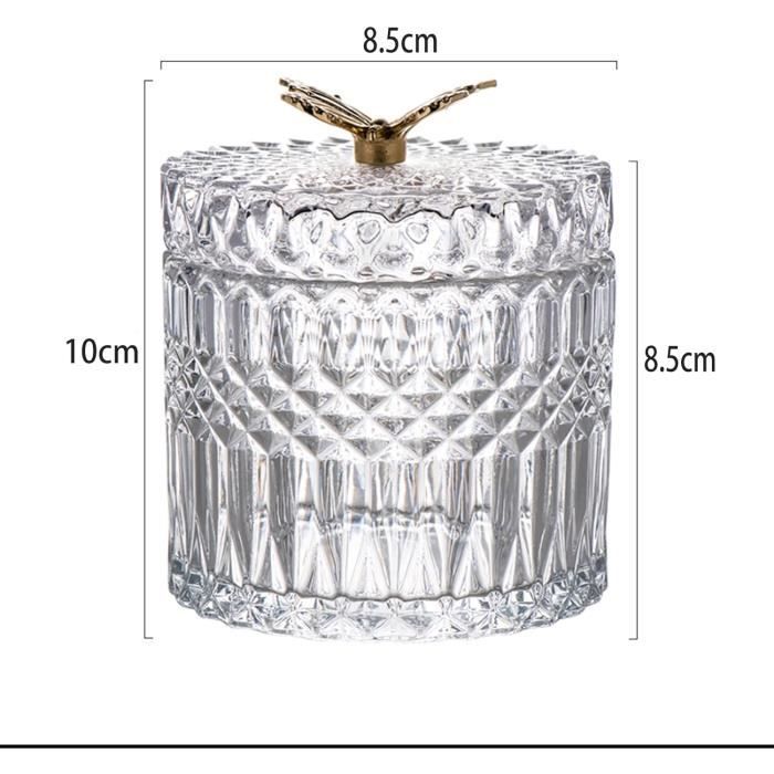 Acheter des Bonbonnière en verre EINAN avec couvercle en bois, verre éco, transparent, 12,7cm, 10cm Acheter des Bonbonnière en verre EINAN avec couvercle en bois, verre éco, transparent, 12,7cm, 10cm