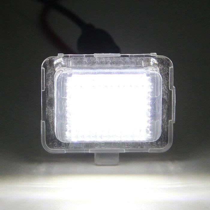 WinPower LED Éclairage plaque immatriculation auto ampoules super brillant  CanBus Pas d'erreur 6000K xénon blanc froid 18 SMD Feux arrière, 2 Pièces