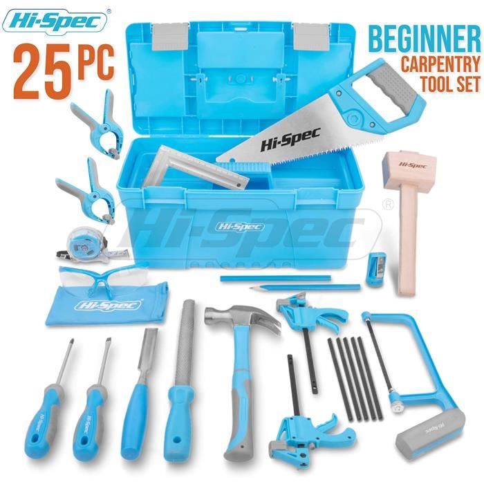 Kit Outils Enfant 38 Pièces - Avec Tablier, Scie, Lunettes Protection - Cadeau Éducatif Bricolage