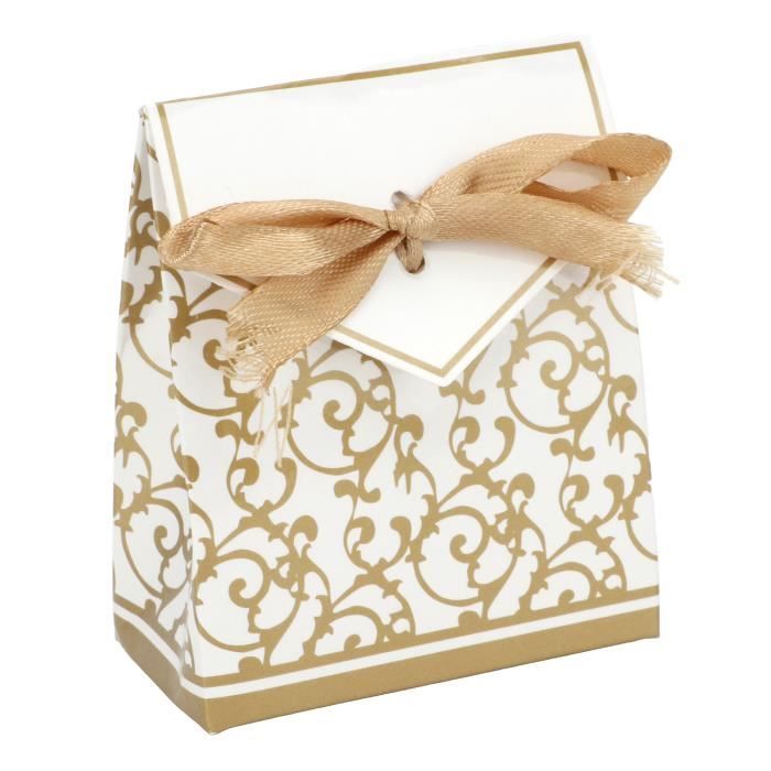 Sac Cadeau - Dilwe - 40 Ensembles - Motif Doré - Décoration Pour Mariage - Fête D'anniversaire - Beaux-Arts Et Loisirs Créatifs