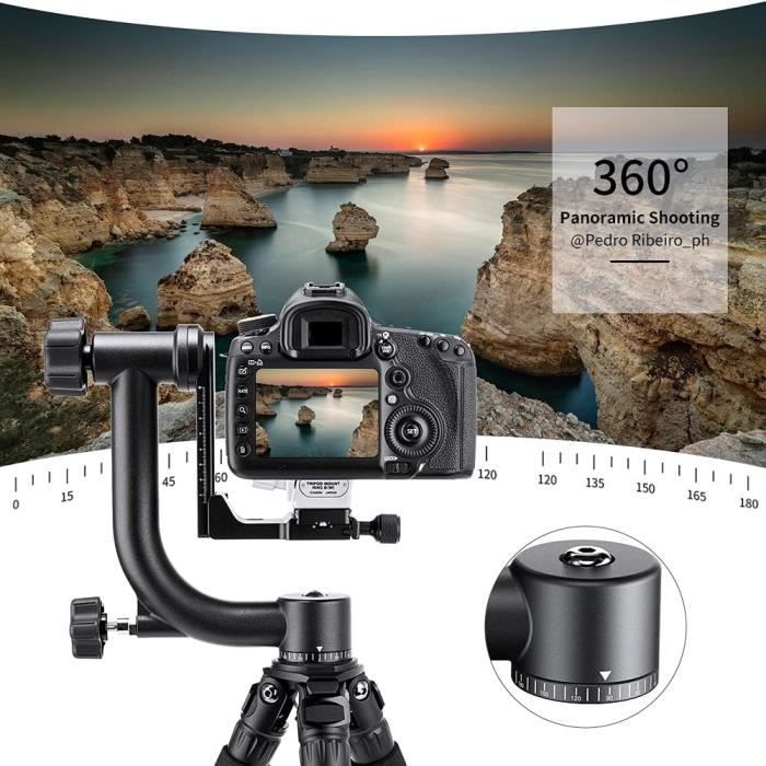 Tête de trépied 360 Tête de trépied panoramique rotative à 360 en