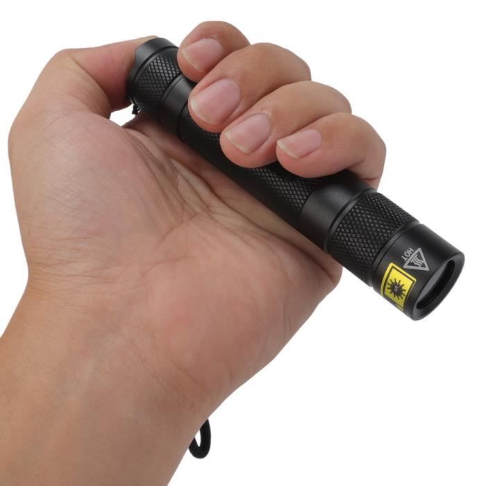Lampe de poche UV - 365 nm - Lumière ultraviolette - Lampe UV avec piles - Blacklight