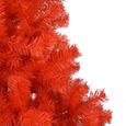 #41018 Sapin de noël artificiel - Arbre De Noël Décoration de Noël avec support Rouge 213 cm PVC Meuble©-2