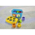 Fisher-Price Mon Trieur de Formes jouet bebe, boite avec 10 blocs, pour apprendre a trier et a empiler, couleurs vives, 6 moi-2