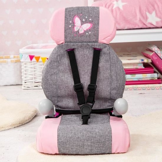 Siège Auto Pour Poupée Avec Coussin Doux - Ceinture Réglable, Clip Aération, Décoration Voiture Ou Chambre