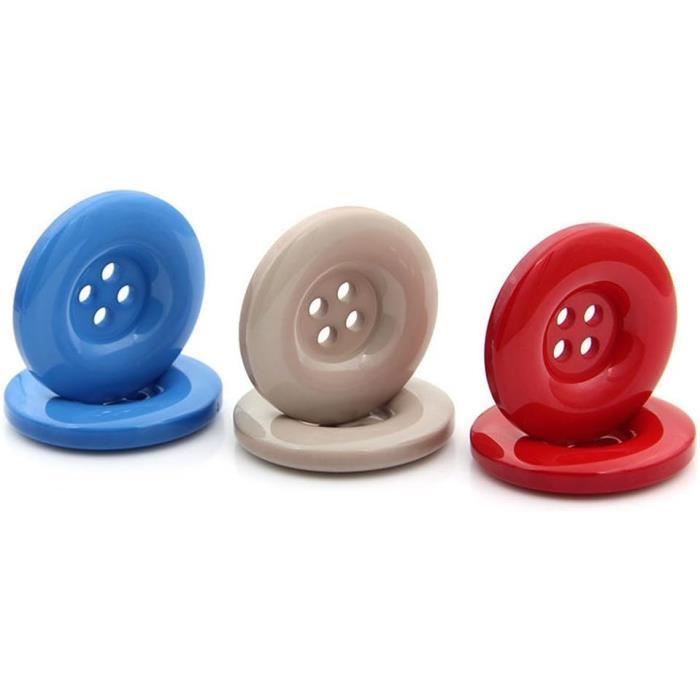 Lot De 10 Boutons Multicolores Ronds 16 Mm - 4 Trous (2 Mm) - Pour Layette/enfant - Neuf