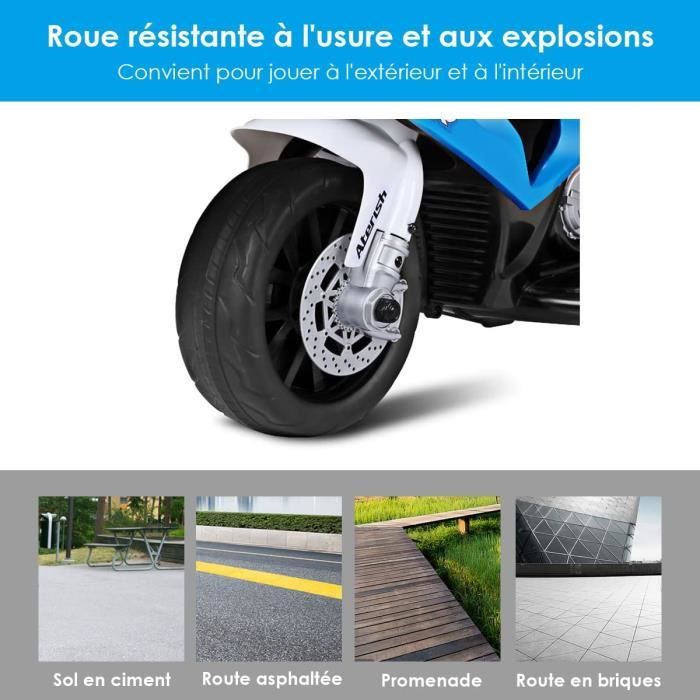 GOPLUS Moto Électrique pour Enfants 12V avec Roues d'Entraînement GOPLUS Moto Électrique pour Enfants 12V avec Roues d'Entraînement
