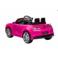 Voiture électrique Chevrolet Camaro, rose, sous licence d'origine, alimenté par batterie 12 V, portes qui s'ouvrent, siège en cuir-3