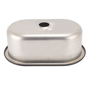 Évier Marin Ovale Pour Bateau – 393x273mm Avec Trou De Vidange – Neuf, Universel