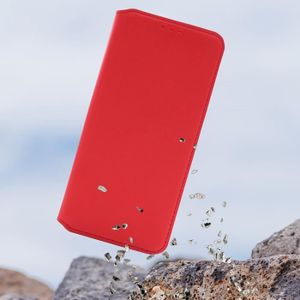 Coque à Clapet Bookstyle Pour Oppo A57 4G / A57s - Couleur Rouge, Matière TPU - Marque MTB, Neuf
