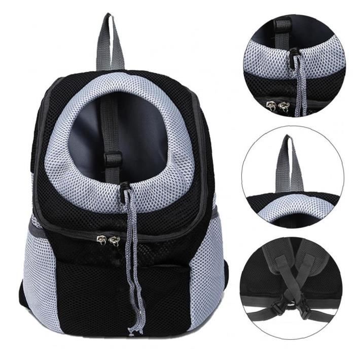 Sac à dos pour chien Pet transporteur poitrine sac tête hors