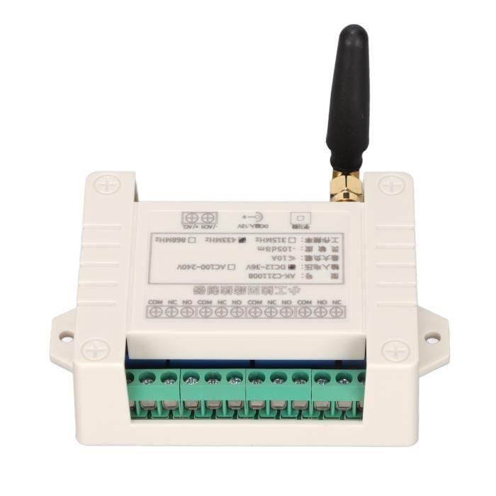 DC 12V Télécommande sans fil Relais Récepteur Émetteur Télécommande  universelle Module de commutation et trans - Cdiscount Bricolage