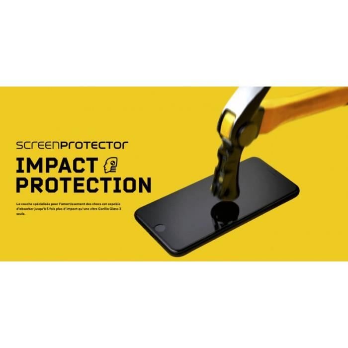 RhinoShield Protection écran 3D Impact compatible avec [iPhone SE (2020) /  8/7] 3X plus de protection contre les chocs - Bords incurvés 3D pour une  couverture complète - Résistance aux rayures -Noir? - RhinoShield