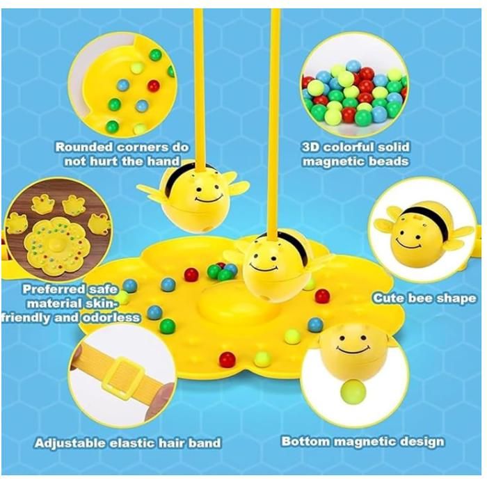 Jeu magnétique de Collecte d'abeilles avec - Jouet éducatif interactif pour d'âge préscolaire Qui développe des compétences pour Les et Les Filles pour Les Voyages à la Maison